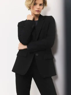 - Op maat gemaakte blazer met enkele rij knopen van wol*Next Outlet