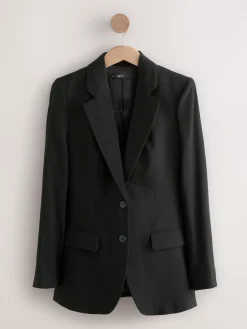 - Op maat gemaakte blazer met enkele rij knopen van wol*Next Outlet