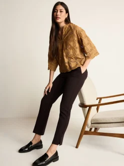 Zwart - Op maat gesneden smalle broek*Next Online