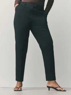 Zwart - Op maat slim-fit broek in zandlopermodel*Next Sale
