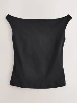 Zwart - Open hals vest*Next New