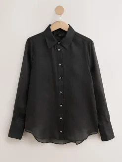 - Overhemd met doorschijnende lange mouwen*Next New