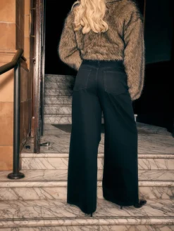 - Palazzo-jeans met hoge taille en wijde pijpen*Next New