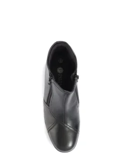 - enkellaarzen van leer met brede pasvorm voor dames*Pavers Outlet