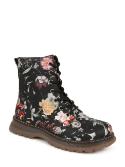 - Lace Up Floral Boots*Pavers New