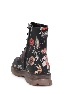 - Lace Up Floral Boots*Pavers New