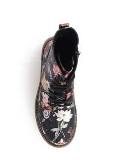 - Lace Up Floral Boots*Pavers New