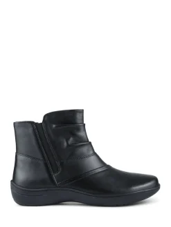 - Wide Fit Leather Ankle Boots*Pavers Clearance