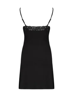 - - Sofa Loves Lace - Zachte jersey slipdress met split en verborgen ondersteuning*Pour Moi New