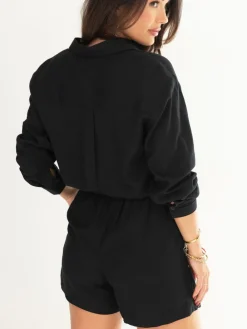 - Bree High Waist Elasticated Shorts*Pour Moi