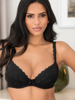 Zwart - Rebel Bra*Pour Moi Hot