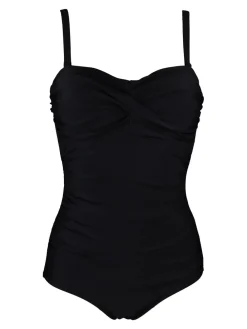 Zwart - Santa Monica tummy control corrigerend badpak met afneembare bandjes*Pour Moi Online