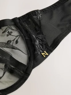 Zwart - Premium geborduurde beha*Next