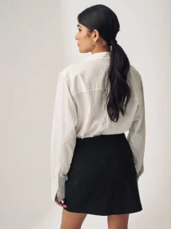 Zwart - Premium Jersey Mini Skirt*Next Hot