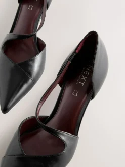 - Premium Leather Asymmetric Court Heels*Next Outlet