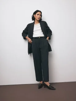 - Premium Leather With Motionflex Point Toe Tassel Heels Loafers*Next