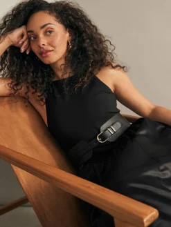 Zwart - PU korsetriem*Next