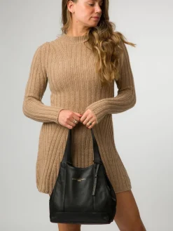 Zwart - Colette leren handtas*Pure Luxuries London New