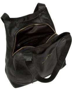 Zwart - Colette leren handtas*Pure Luxuries London New