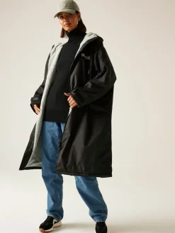 Zwart - - Waterdichte omkleedjas voor volwassenen*Regatta Online