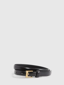 - - Holly - Smalle leren riem*Reiss Outlet