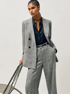 - - Leren Hayley riem met vierkant scharnier*Reiss Online