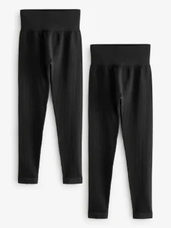 - Ribbed High Waist Leggings 2 Pack*Next