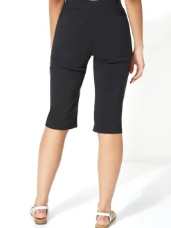 Zwart - - Knielange stretchshort*Roman Sale