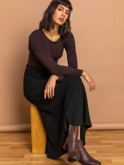 - gebreide Midi stretchy rok*Roman Sale