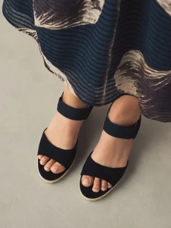 - Ronde Teen Elastische Riem Detail Sleehakken*Next Discount