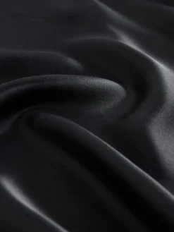 Zwart - Satijnen midirok*Next Outlet