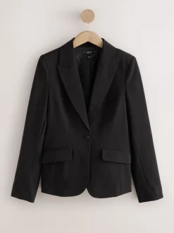 Zwart - Sculpting Single Breasted Tailored Blazer*Next Outlet