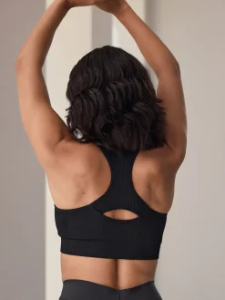 - Seamless Zip Front Medium Impact Sports Bra*Next Sale