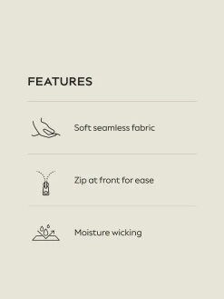 - Seamless Zip Front Medium Impact Sports Bra*Next Sale