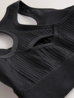 - Seamless Zip Front Medium Impact Sports Bra*Next Sale