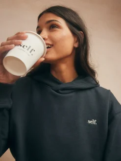 Zwart - hoody*self. Hot