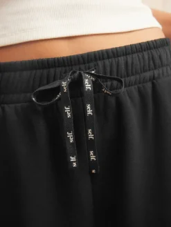 Zwart - joggingbroek met wijde pijpen*self. New