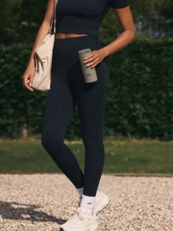 Zwart - Legging met hoge taille*self. Hot