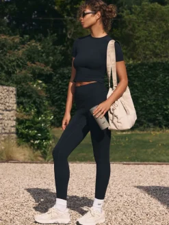 Zwart - Legging met hoge taille*self. Hot