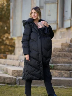 - Lange 3-In-1 Zwangerschaps- en Draagjas Puffa Coat*Seraphine Outlet