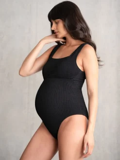 - Textured Maternity Swimsuit*Seraphine Discount