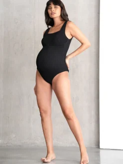 - Textured Maternity Swimsuit*Seraphine Discount