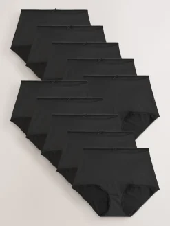 Zwart - Set van 10 slipjes van microvezels*Next Best