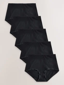 Zwart - Set van 5 slips met hoog katoengehalte*Next