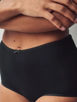 Zwart - Set van 5 slips met hoog katoengehalte*Next