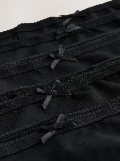 Zwart - Set van 5 slips met hoog katoengehalte*Next