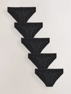 Zwart - Set van 5 slips met hoog katoengehalte*Next