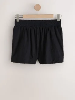 Zwart - Shirred Jersey Shorts*Next Best