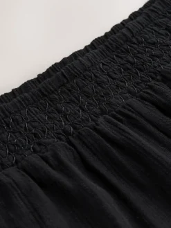 Zwart - Shirred Jersey Shorts*Next Best