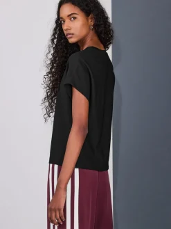 - Short Sleeve Keyhole Crew Neck Top*Next Best